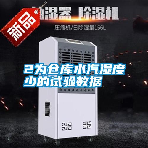 2為倉庫水汽濕度少的試驗(yàn)數(shù)據(jù)