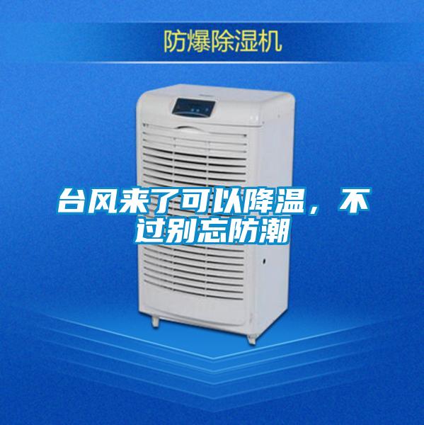 臺風來了可以降溫,不過別忘防潮