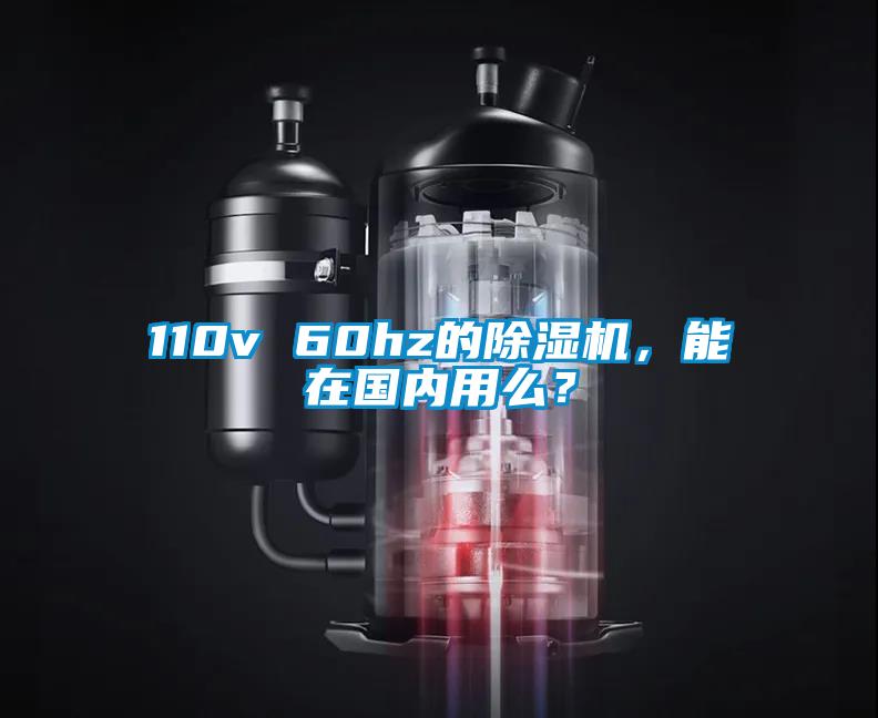 110v 60hz的除濕機，能在國內用么？