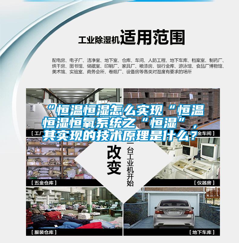 “恒溫恒濕怎么實現“恒溫恒濕恒氧系統之“恒濕”，其實現的技術原理是什么？