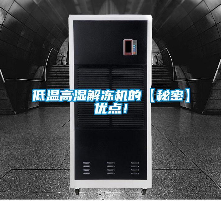 低溫高濕解凍機的【秘密】優(yōu)點!