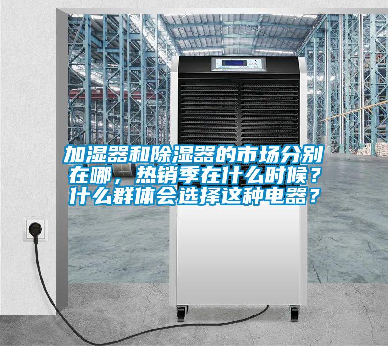 加濕器和除濕器的市場分別在哪，熱銷季在什么時候？什么群體會選擇這種電器？