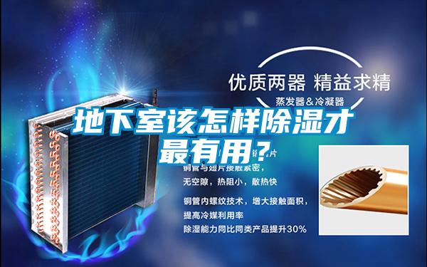 地下室該怎樣除濕才最有用?