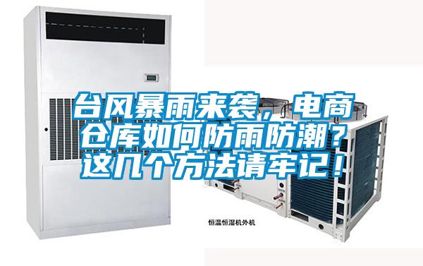 臺風(fēng)暴雨來襲,電商倉庫如何防雨防潮?這幾個方法請牢記!