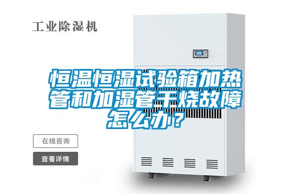 恒溫恒濕試驗(yàn)箱加熱管和加濕管干燒故障怎么辦?