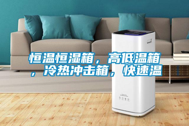 恒溫恒濕箱,高低溫箱,冷熱沖擊箱,快速溫