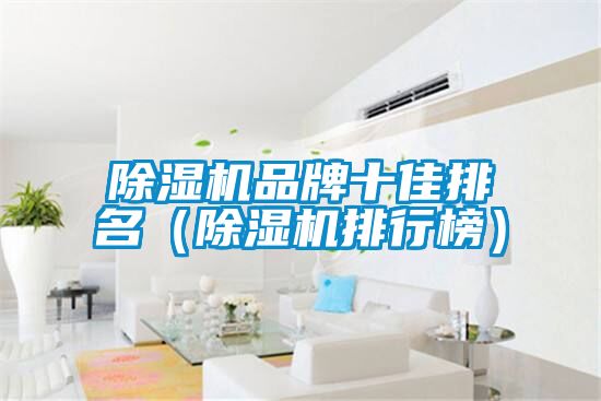 除濕機品牌十佳排名(除濕機排行榜)