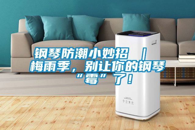 鋼琴防潮小妙招 ｜ 梅雨季，別讓你的鋼琴“霉”了！